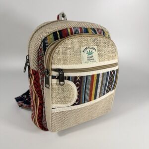 Himalayan Hemp THC Free Multi Color Small Handmade Backpack